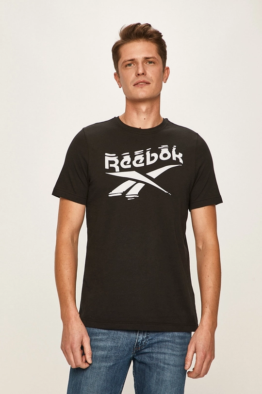 čierna Reebok - Pánske tričko FK6038 Pánsky