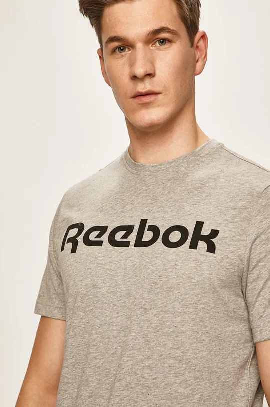 szary Reebok - T-shirt FP9162