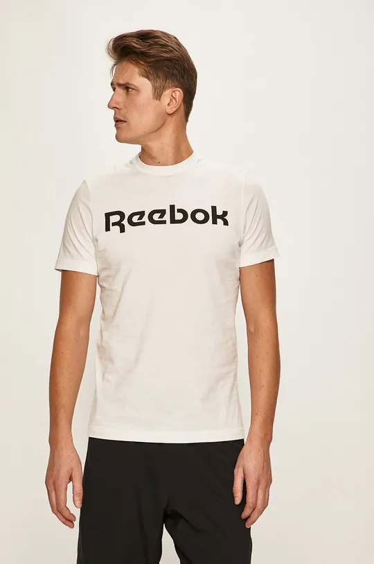 biela Reebok - Pánske tričko FP9163 Pánsky