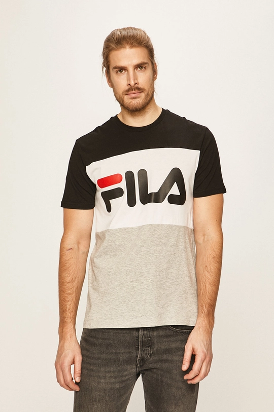 czarny Fila - T-shirt Męski