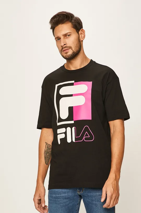 fekete Fila - T-shirt Férfi