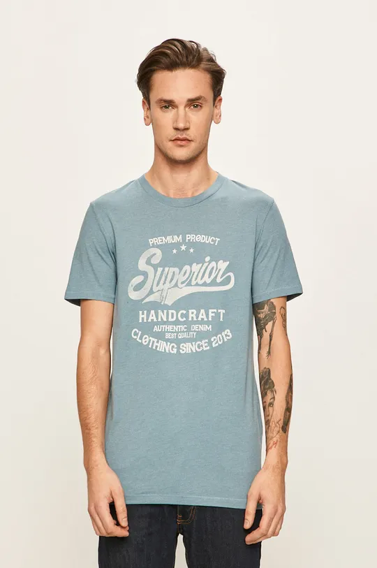 fialová Produkt by Jack & Jones - Pánske tričko Pánsky