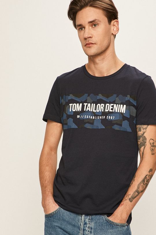 granatowy Tom Tailor Denim - T-shirt