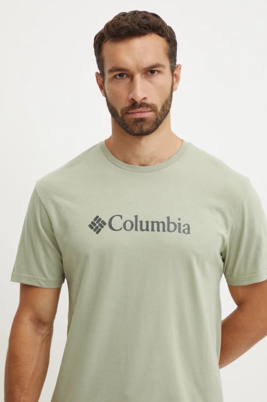 Μπλουζάκι Columbia CSC Basic Logo πράσινο 1680053.