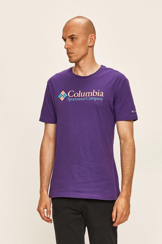 fioletowy Columbia - T-shirt Męski