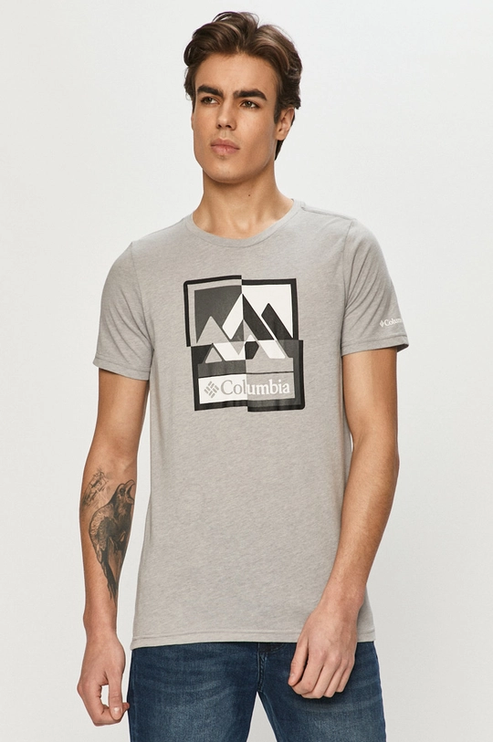 szary Columbia - T-shirt Męski