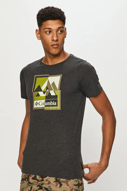 czarny Columbia - T-shirt Męski