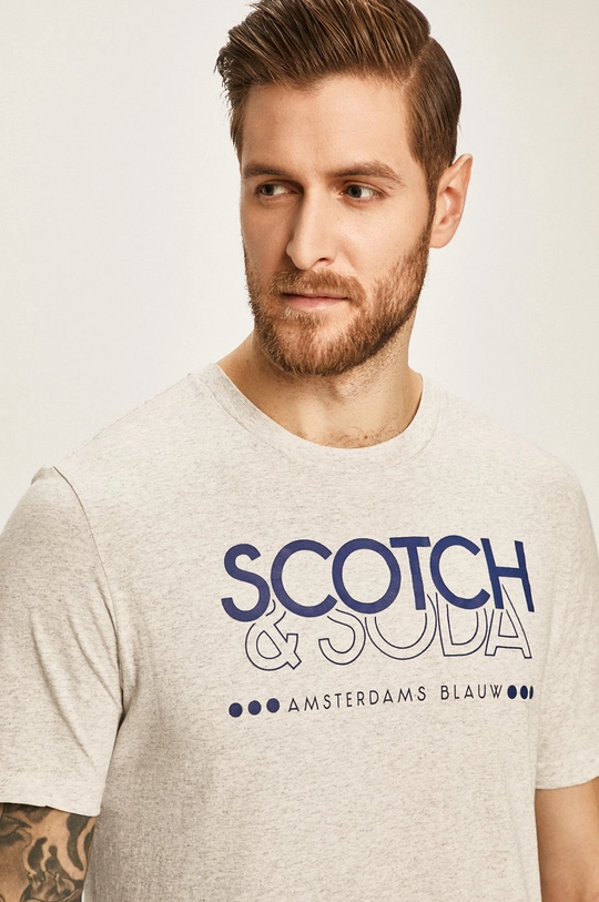 szürke Scotch & Soda - T-shirt Férfi