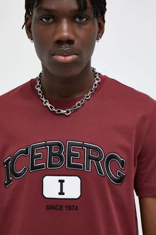 bordowy Iceberg t-shirt