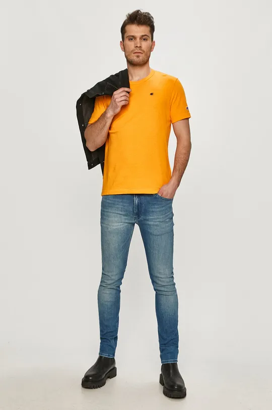 Champion T-shirt 214674 pomarańczowy
