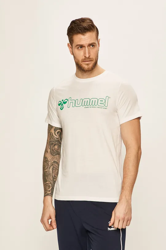 biela Hummel - Pánske tričko