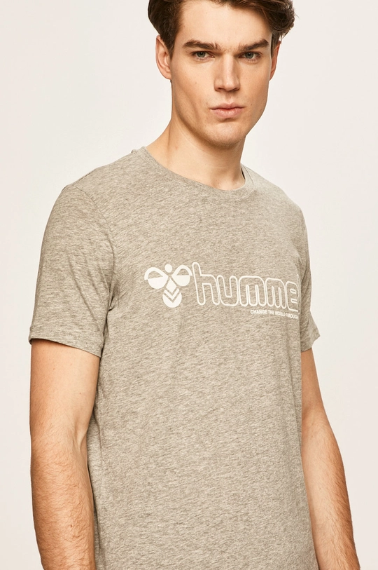 szary Hummel - T-shirt Męski