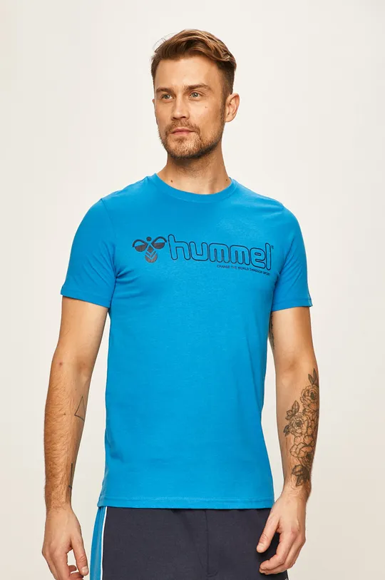 modrá Hummel - Pánske tričko Pánsky