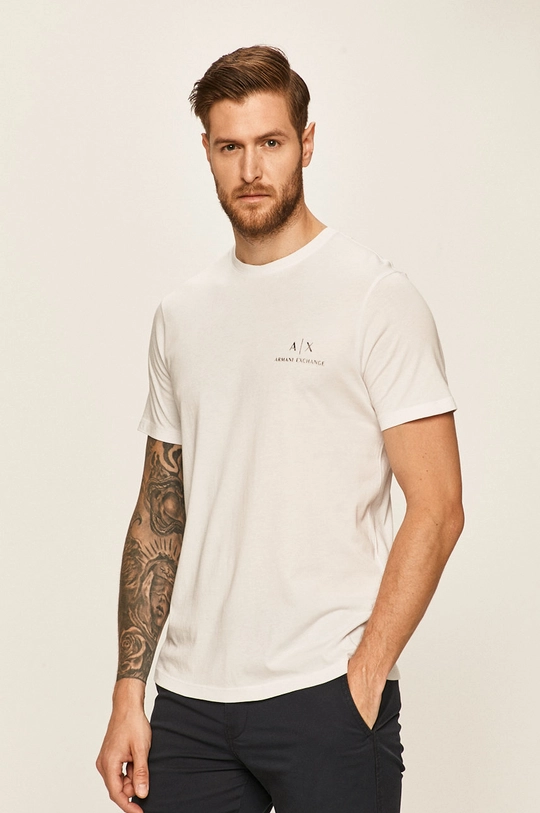 fehér Armani Exchange - T-shirt