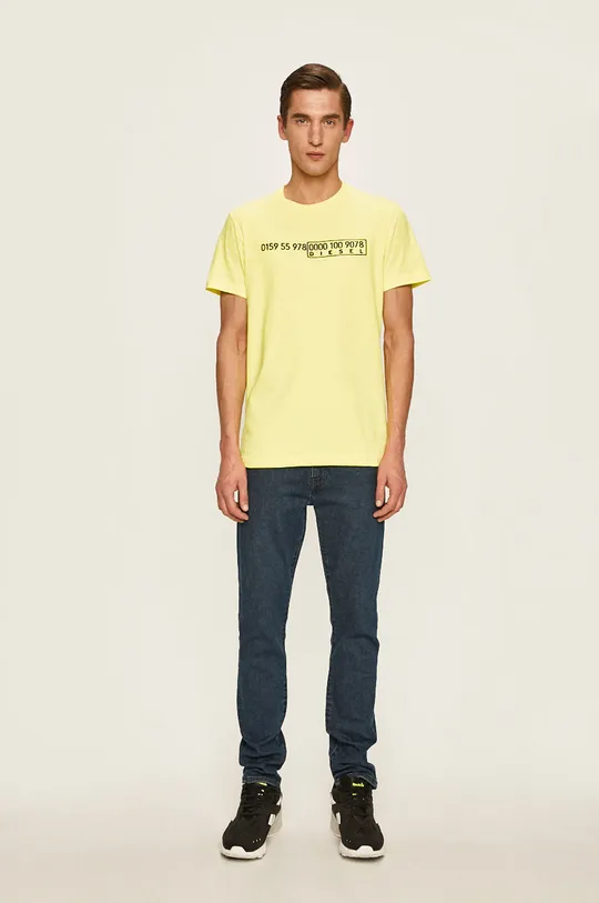 Diesel - T-shirt sárga