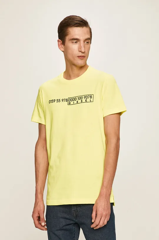 żółty Diesel - T-shirt