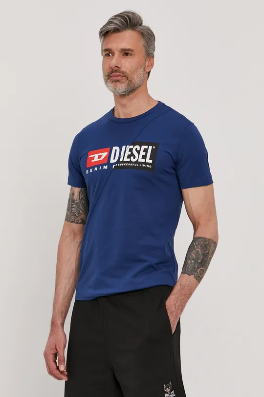 Diesel T-shirt niebieski