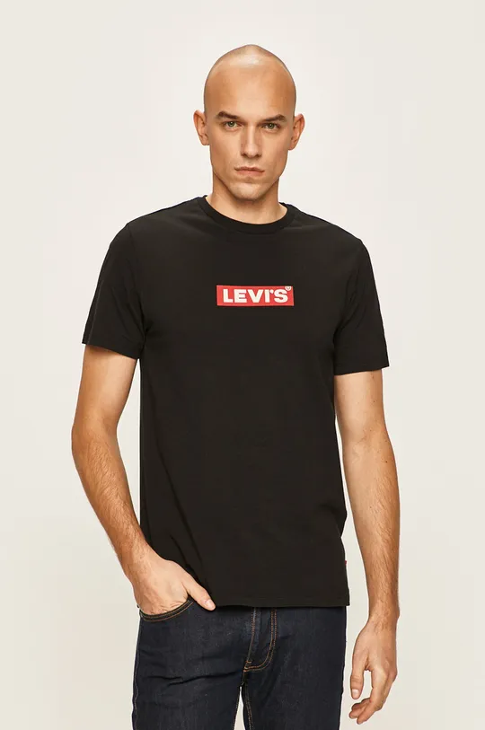 fekete Levi's - T-shirt Férfi