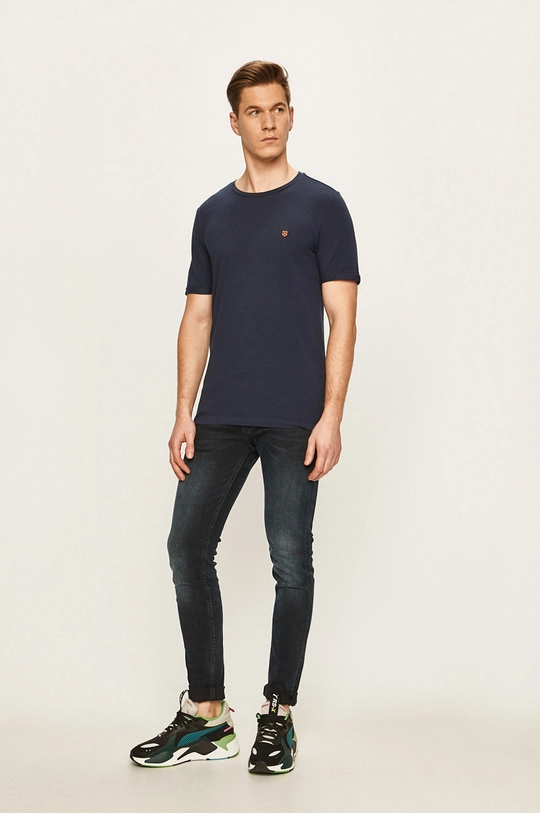 Premium by Jack&Jones - T-shirt granatowy