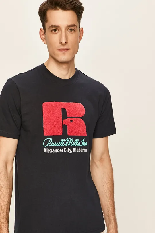 tmavomodrá Russell Athletic - Tričko Pánsky