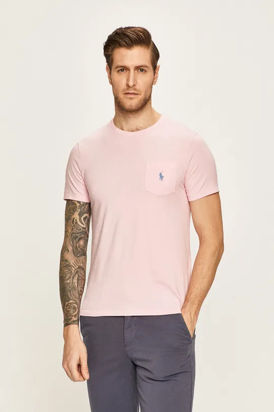 różowy Polo Ralph Lauren - T-shirt 710799349001 Męski