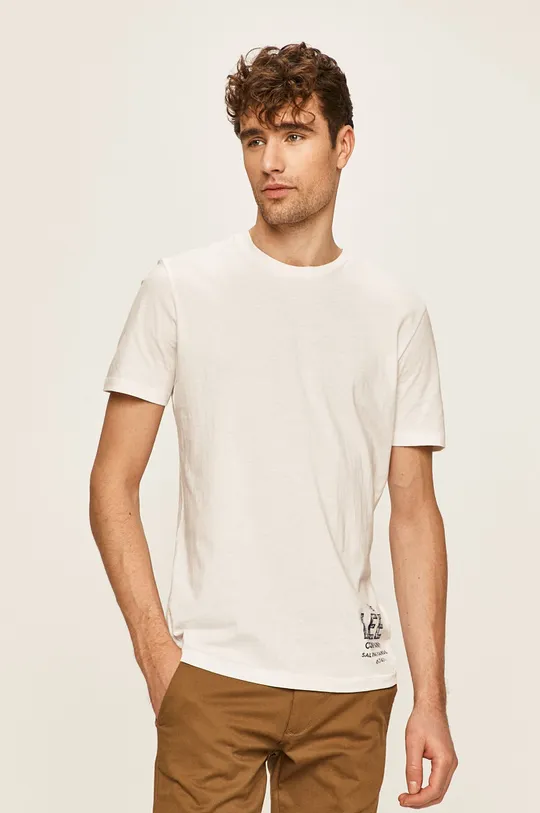 fehér Lee - T-shirt Férfi
