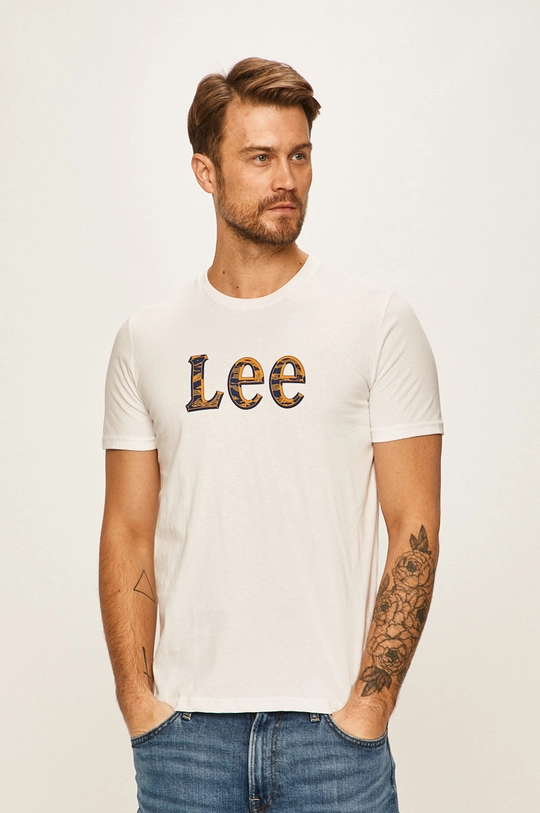 fehér Lee - T-shirt Férfi