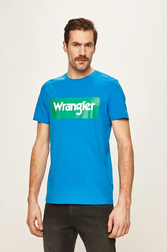 modrá Wrangler - Pánske tričko