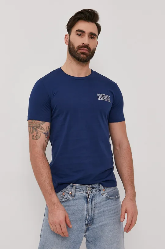 niebieski Diesel - T-shirt Męski