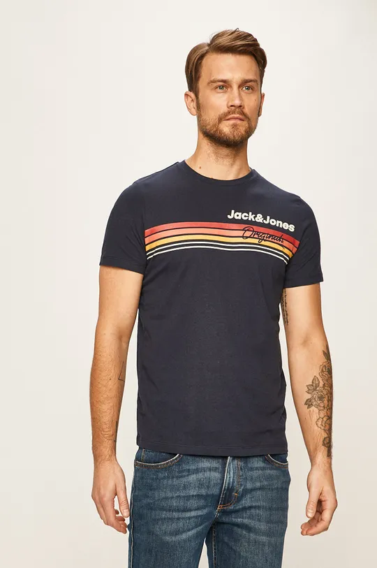 tmavomodrá Jack & Jones - Pánske tričko Pánsky