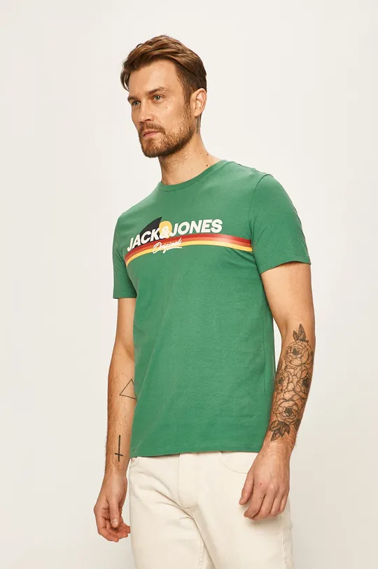 zelená Jack & Jones - Pánske tričko Pánsky