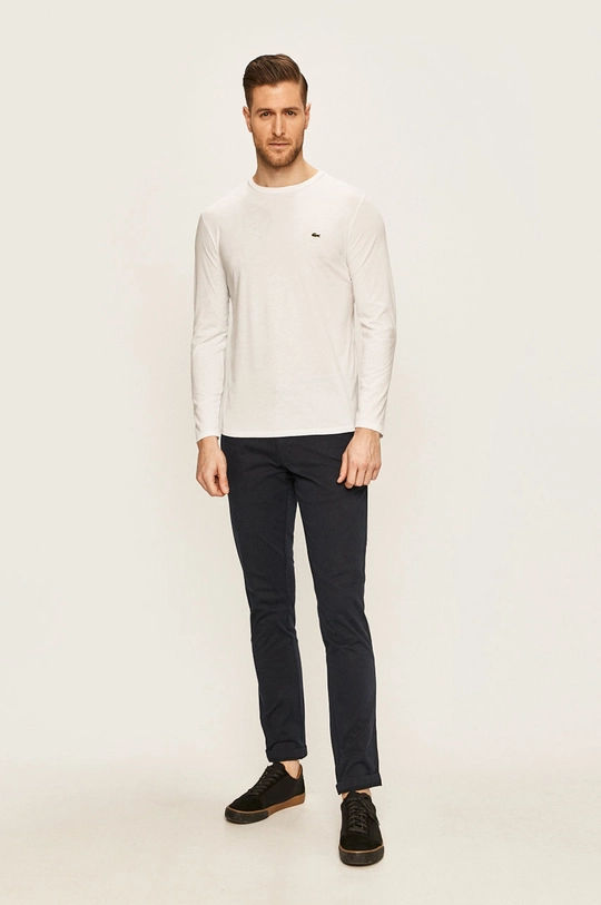 Lacoste longsleeve alb