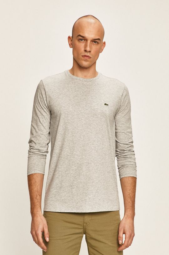 sivá Lacoste - Pánske tričko s dlhým rukávom Pánsky