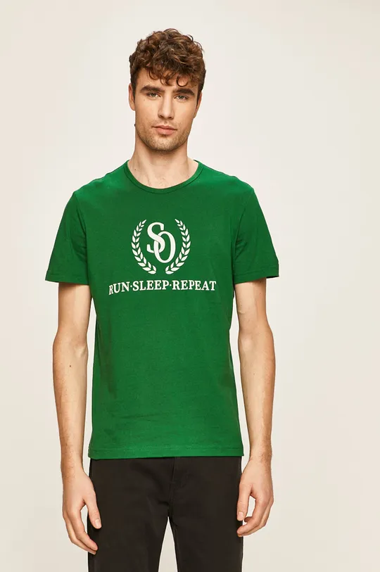 zelená s. Oliver - Pánske tričko Pánsky