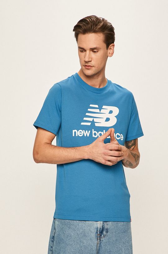 modrá New Balance - Pánske tričko