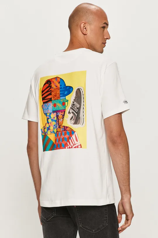 New Balance - T-shirt MT01560WT  100% pamut