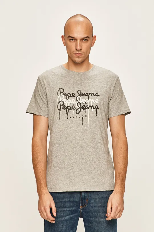 sivá Pepe Jeans - Pánske tričko Moe