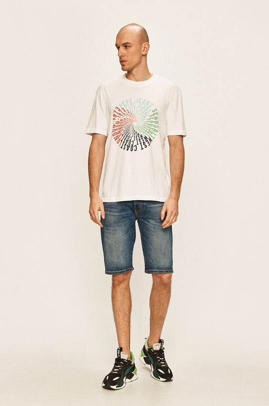 Pepe Jeans - Tricou Marvin alb