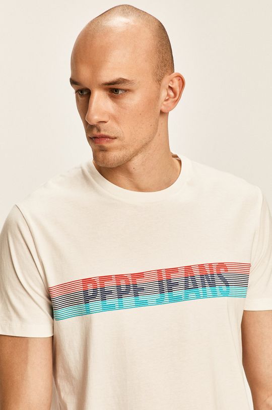 alb Pepe Jeans - Tricou Marke