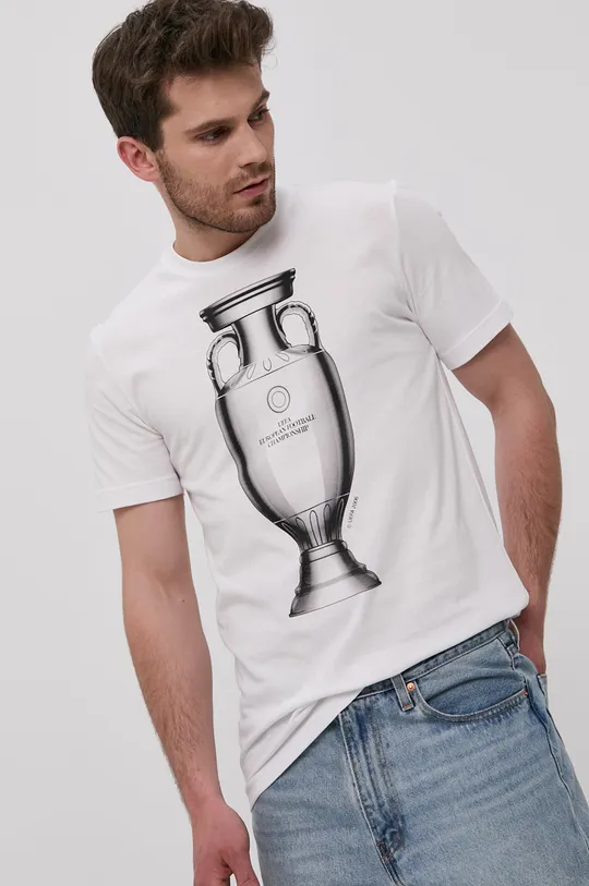 fehér adidas Originals t-shirt UEFA Emblem FM3727 Férfi