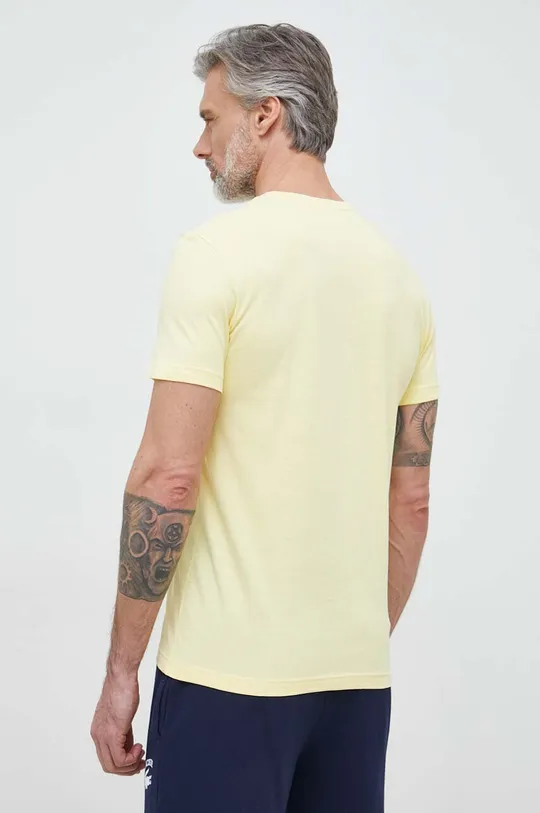 κίτρινο Βαμβακερό μπλουζάκι Lacoste