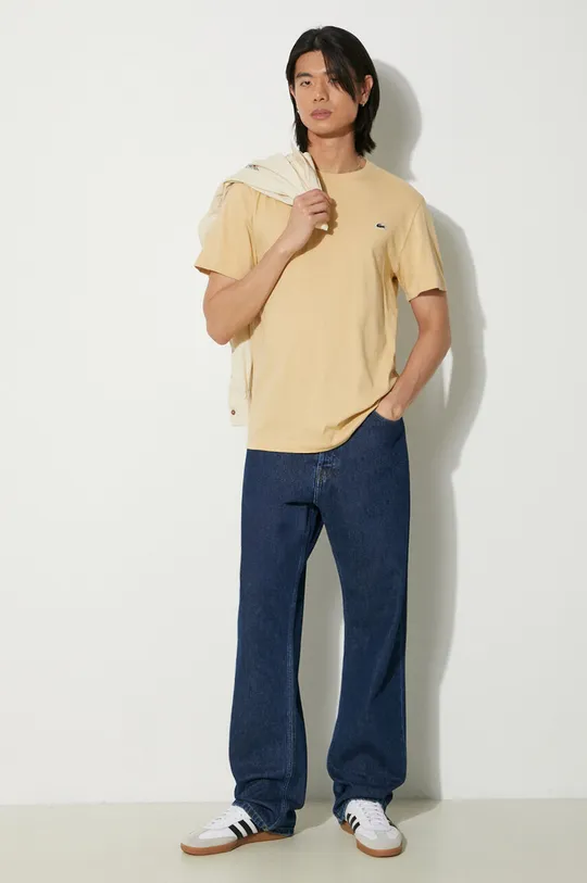 Lacoste t-shirt in cotone beige