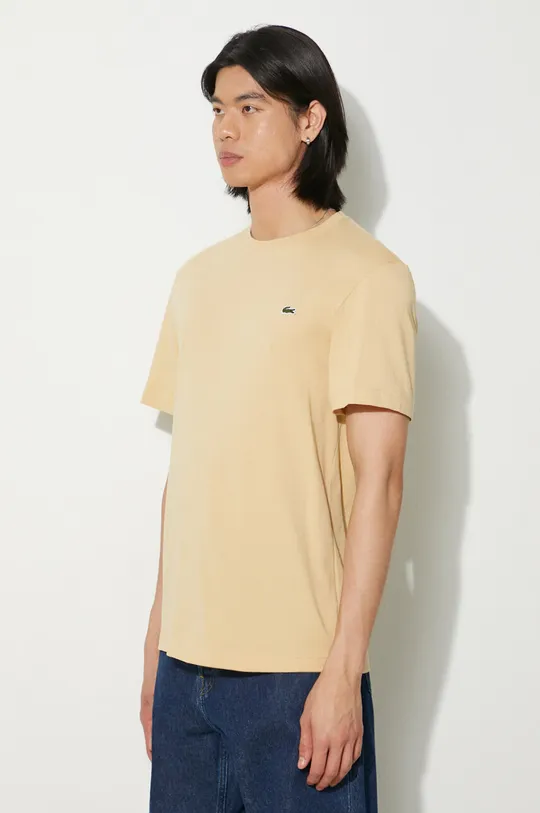 beige Lacoste t-shirt in cotone