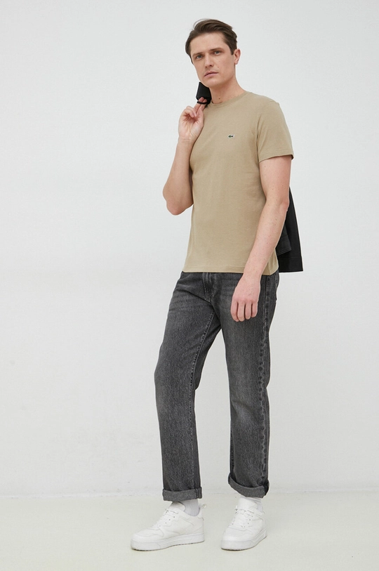 Lacoste cotton t-shirt beige