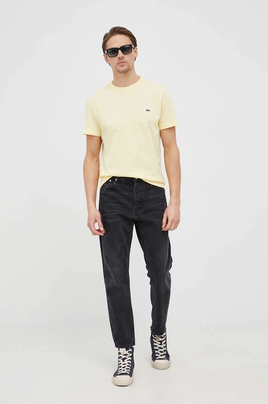 Lacoste cotton t-shirt yellow