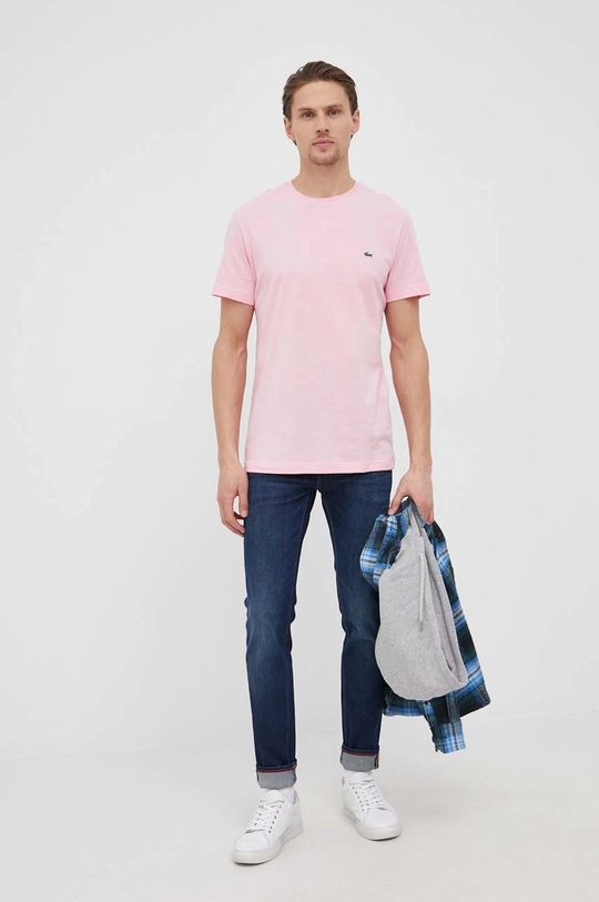 Lacoste cotton t-shirt pink