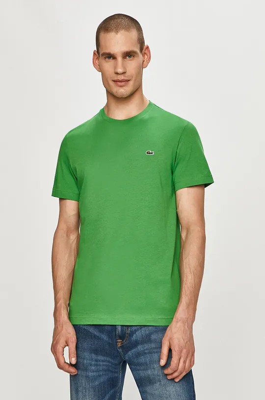 green Lacoste cotton t-shirt