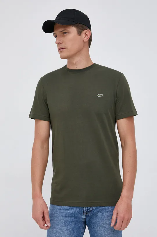 verde Lacoste tricou din bumbac De bărbați