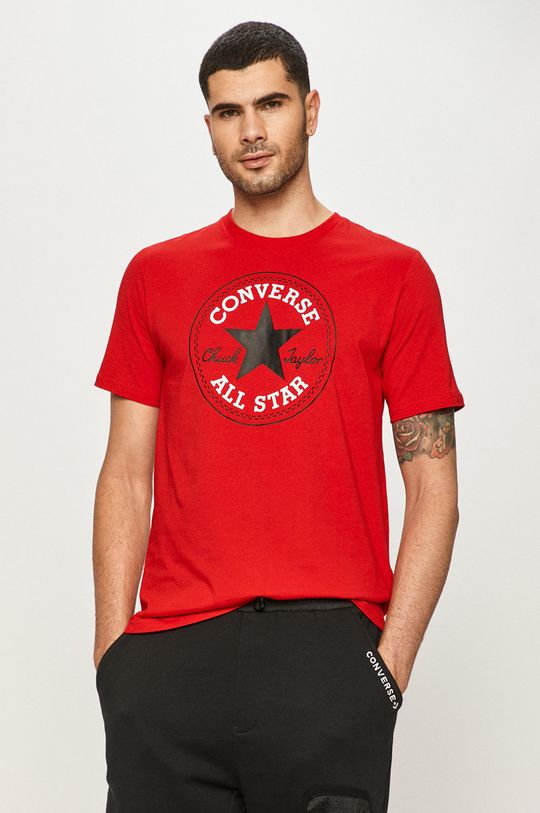 czerwony Converse - T-shirt Męski