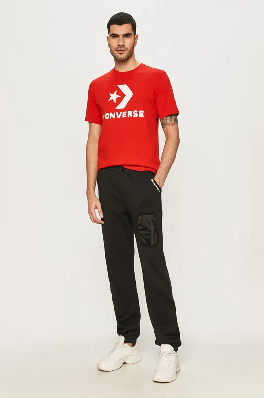 czerwony Converse - T-shirt Męski